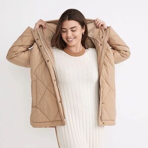 Madewell Tan Puffer Jacket
